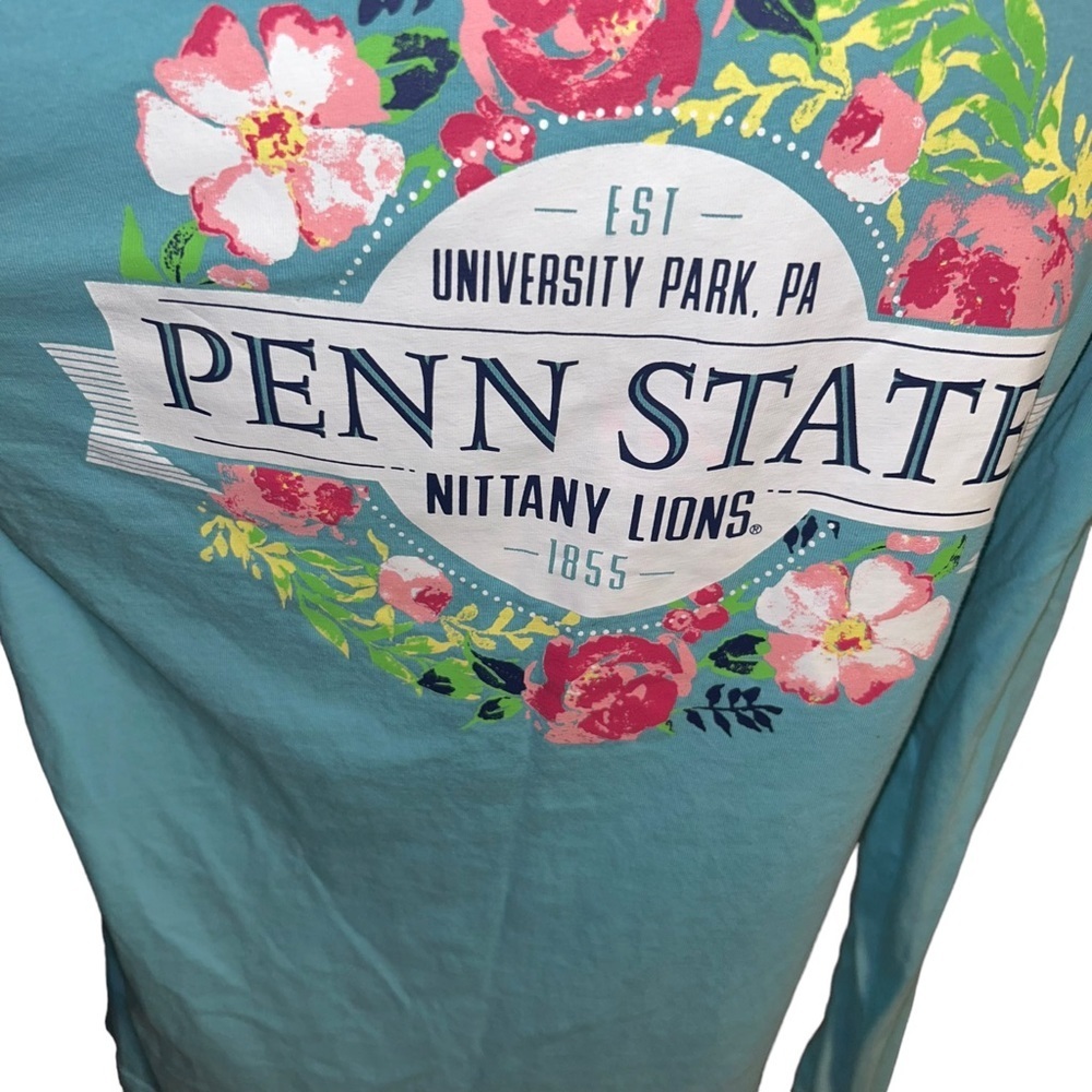 Women champion Penn State PSU Nittany Lions long sleeve floral tshirt Small S